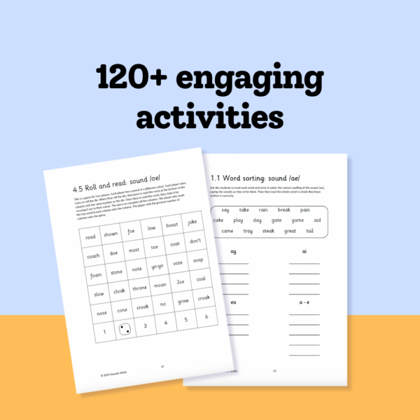 Printable phonics games and activities for the Extended Code Units 1-14 e-book - Image 2