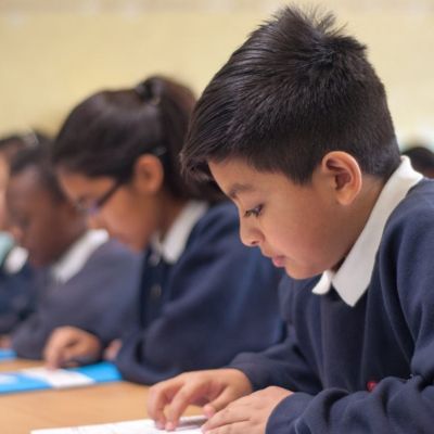 Children at desk