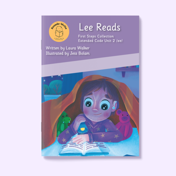 Book cover for 'Lee Reads' First Steps Collection Extended Code Unit 2 /ee/.