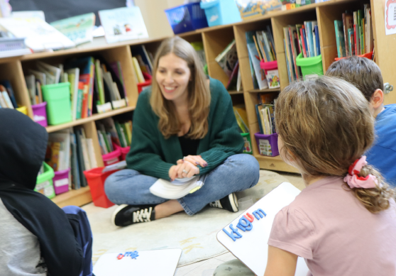 Child Pointing at Whiteboard 2