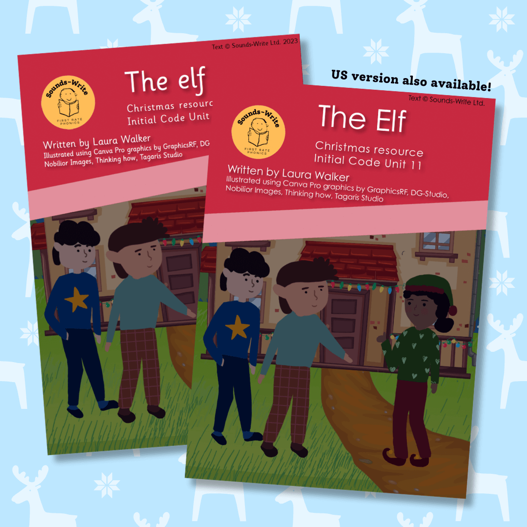 Book cover for 'The Elf' Christmas resource Initial Code - Unit 11