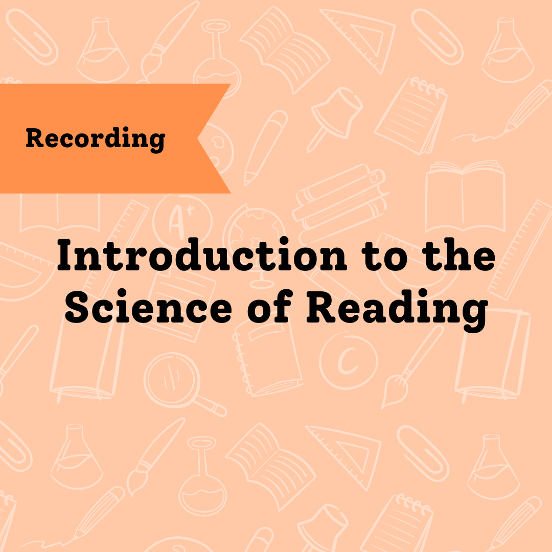 Science of Reading Webinar