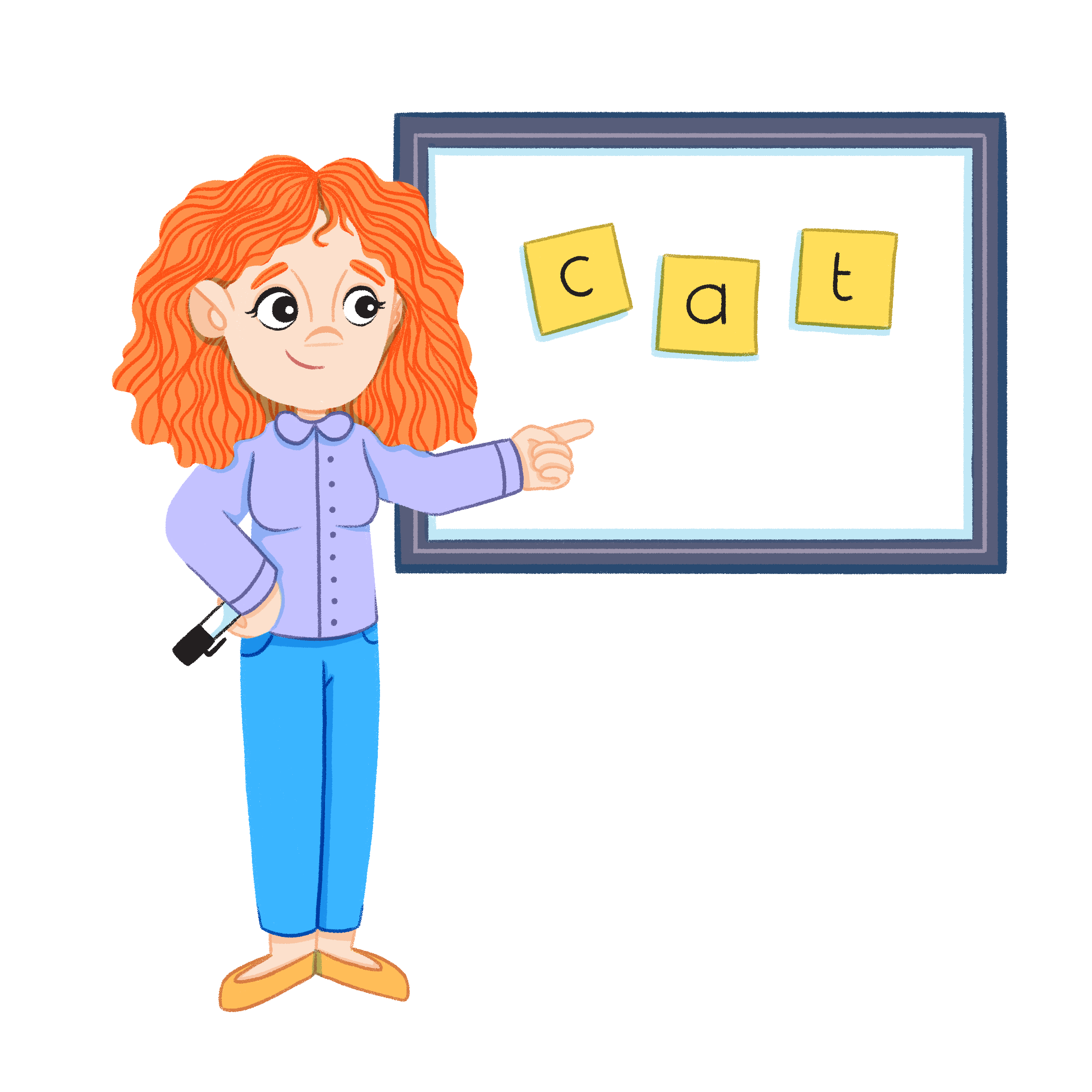 teacher at whiteboard Jessica Bolam