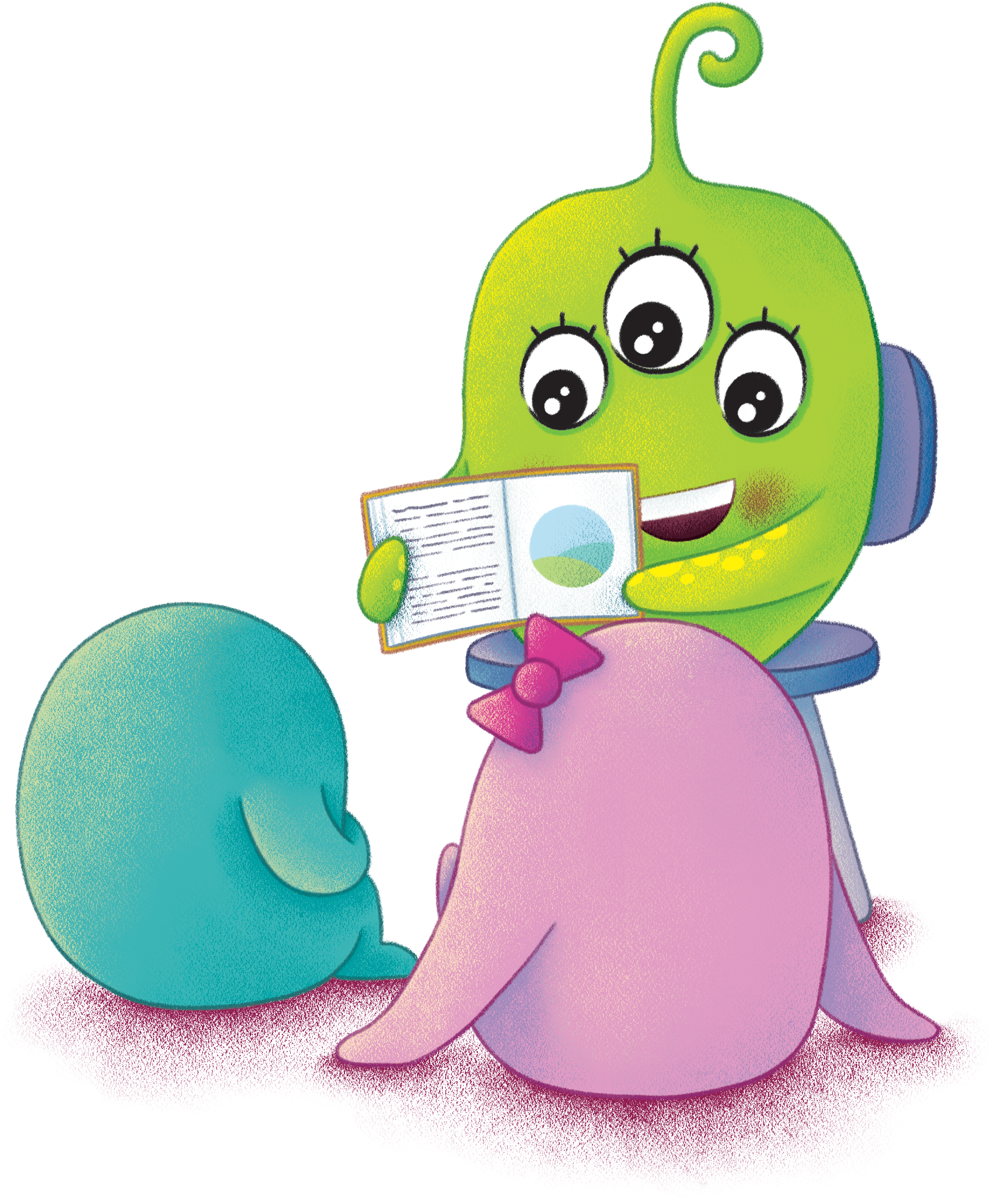 Teacher reading to children