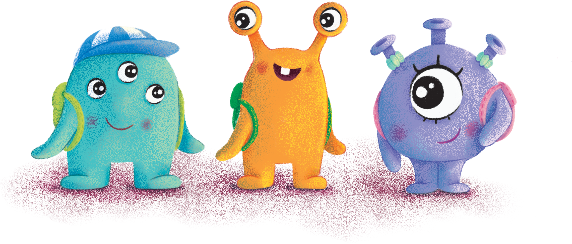 sim, zag and bip Three young aliens