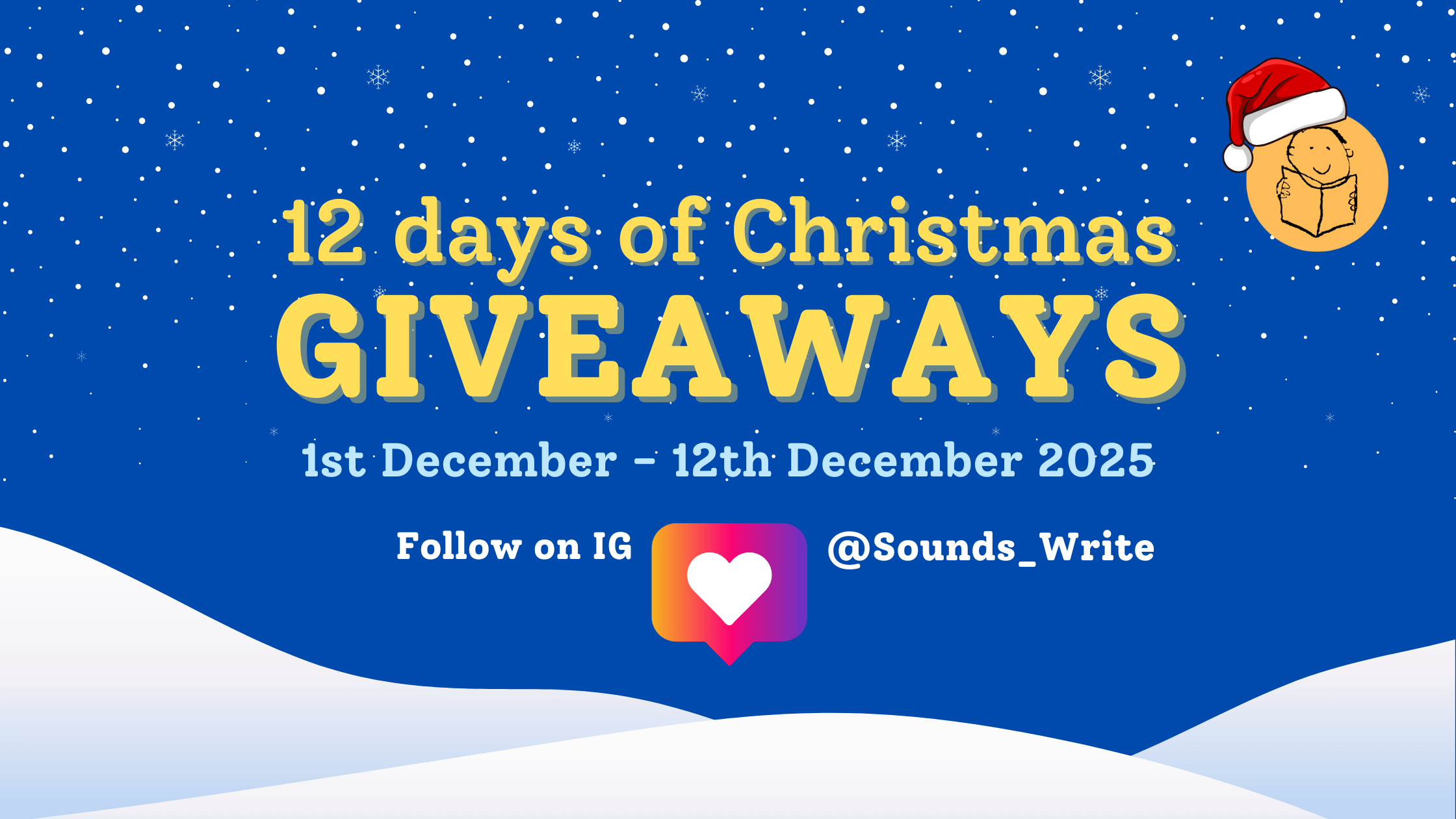12 Days of Christmas Giveaways. 1-12 December