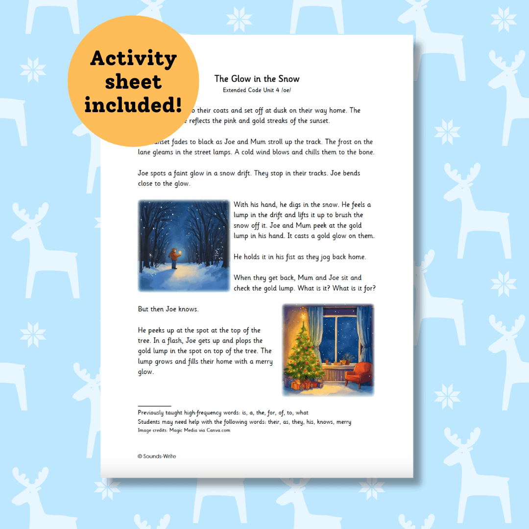 The glow in the snow