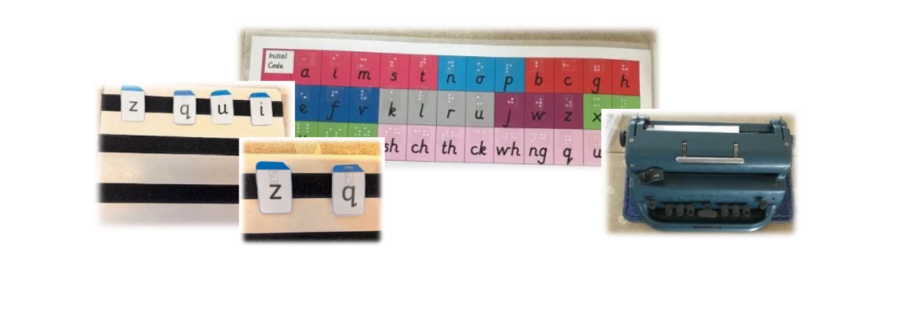 Examples of resources for bling and visually impaired students.